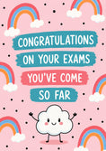 Load image into Gallery viewer, Rainbow Cloud You've Come So Far Congratulations Card
