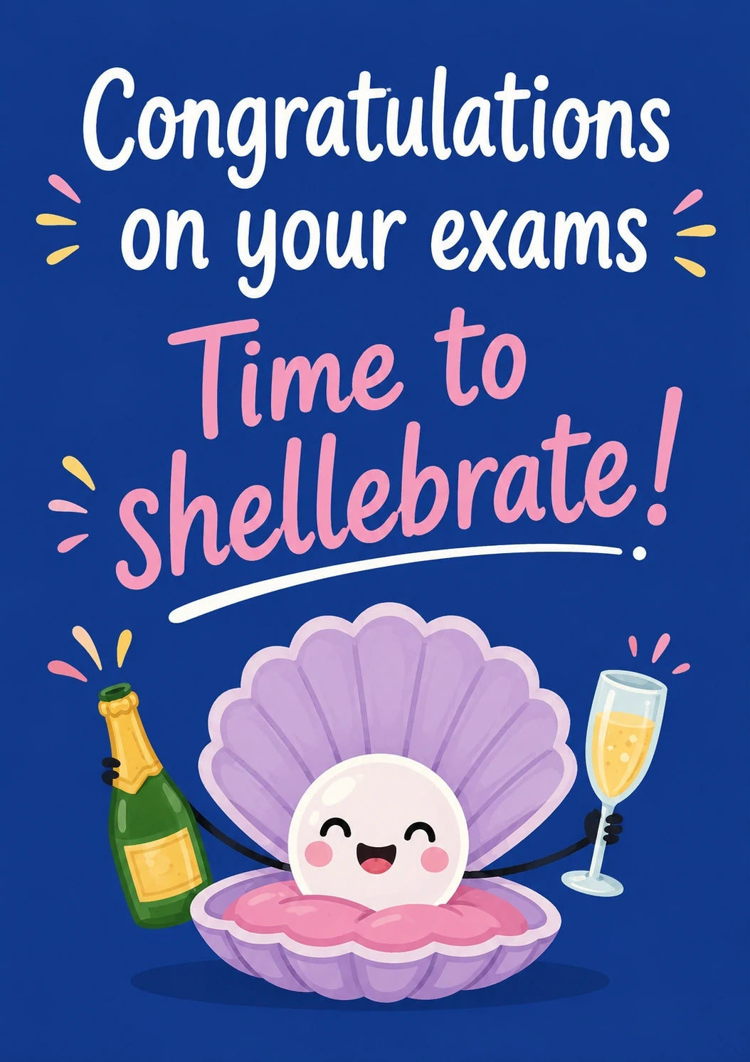 Congratulations - Personalised Card — with punch holes