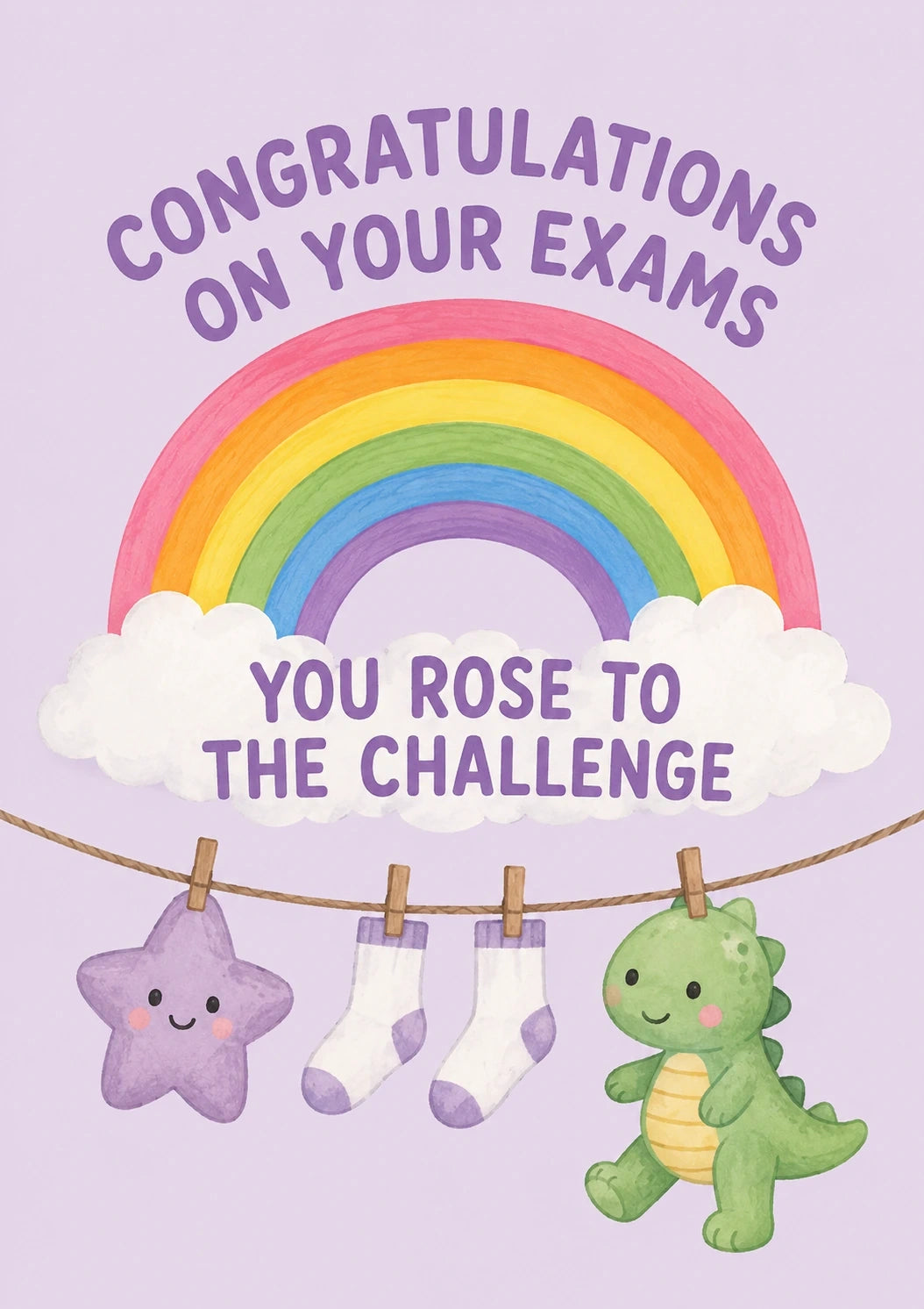 Congratulations - Personalised Card — with punch holes
