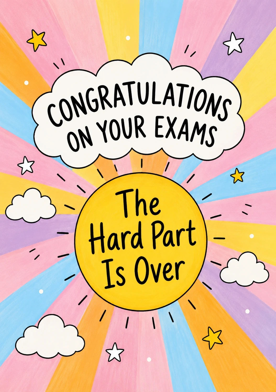 Congratulations - Personalised Card — with punch holes