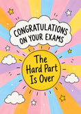 Load image into Gallery viewer, Funny Sunshine Rays The Hard Part Is Over Congratulations Card
