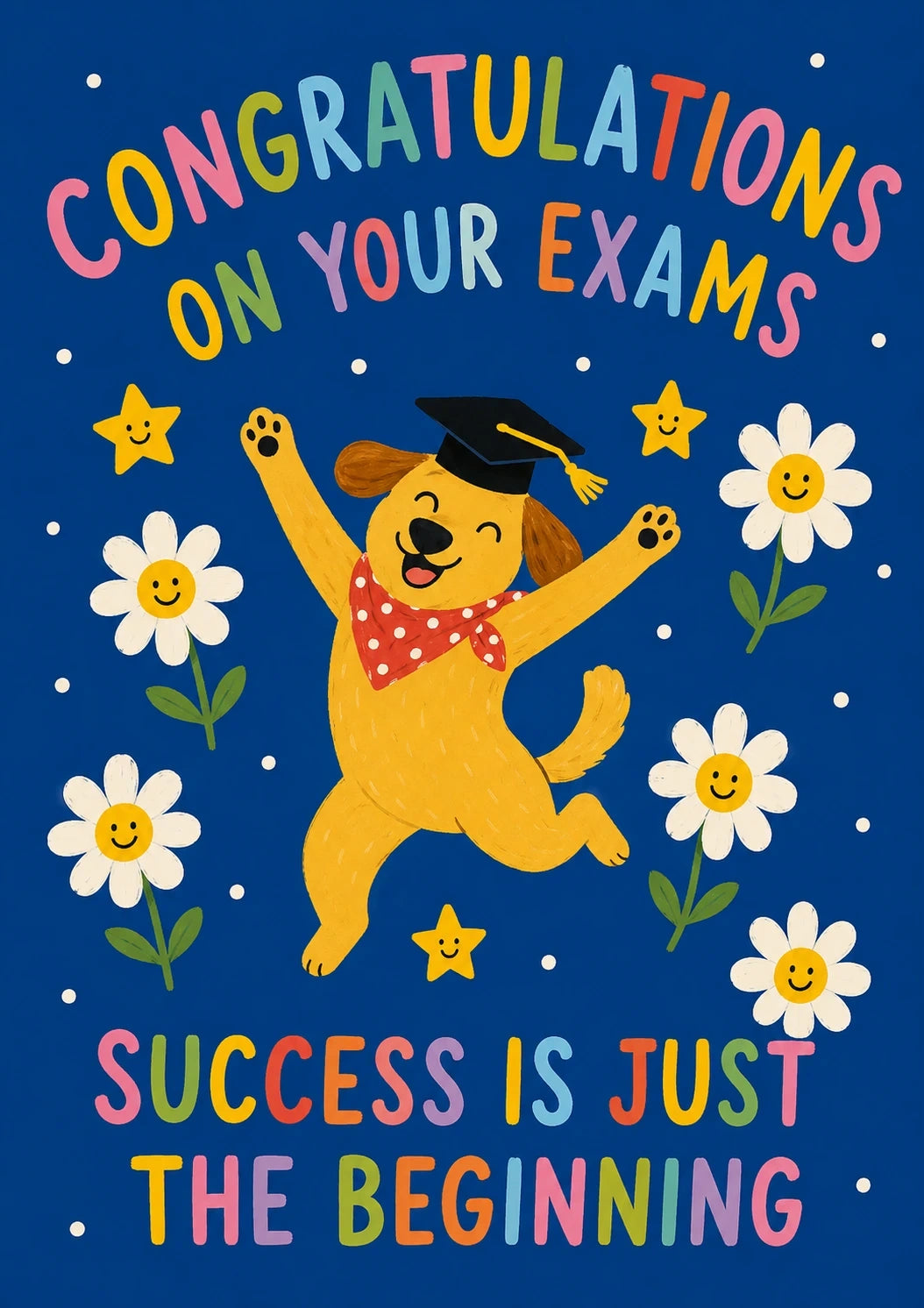 Congratulations - Personalised Card — with punch holes