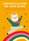 Load image into Gallery viewer, Cute Crown Llama Rainbow Congratulations Card
