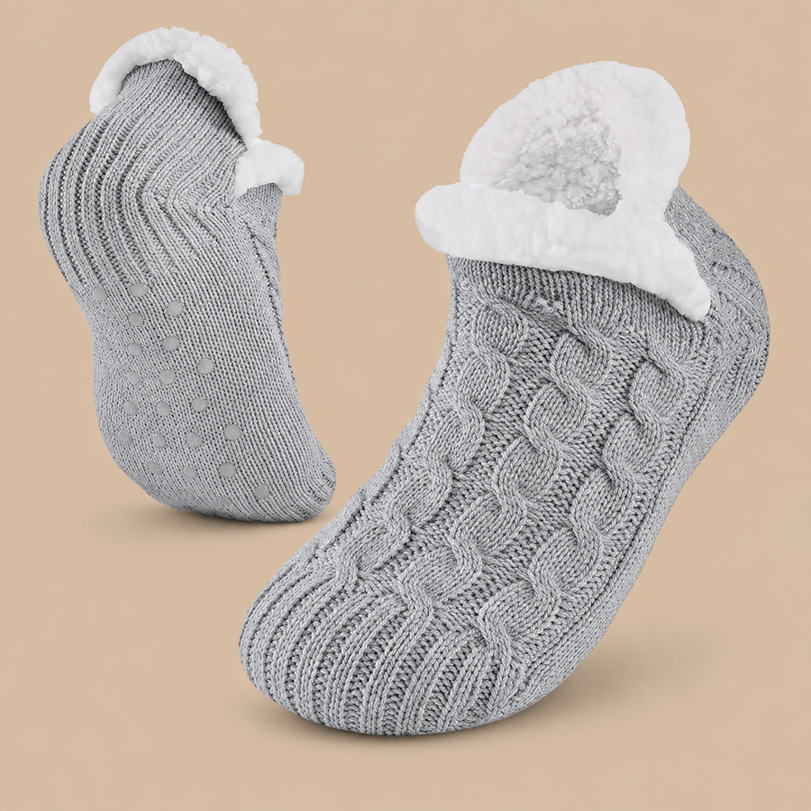 Fluffy Fleece Slipper Socks for Women UK 4-9