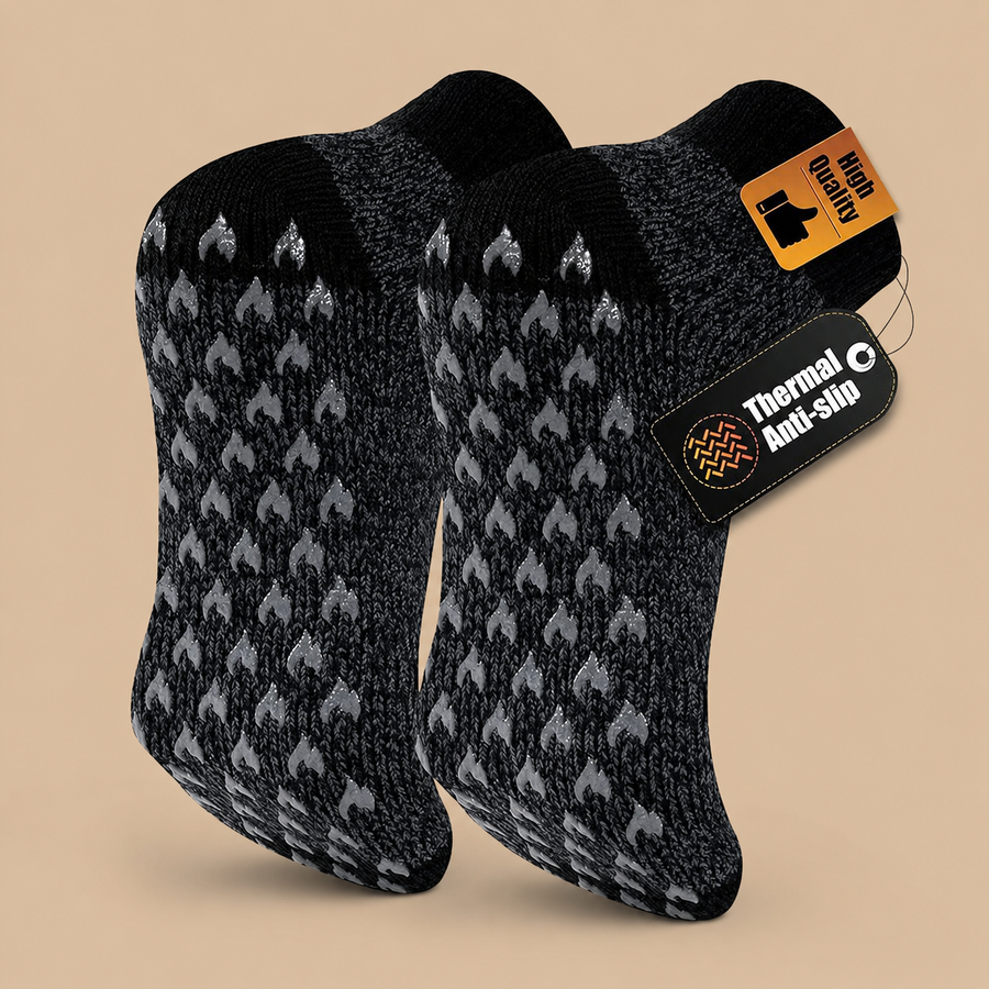Men's Thermal Non-Slip Slipper Socks 6-11