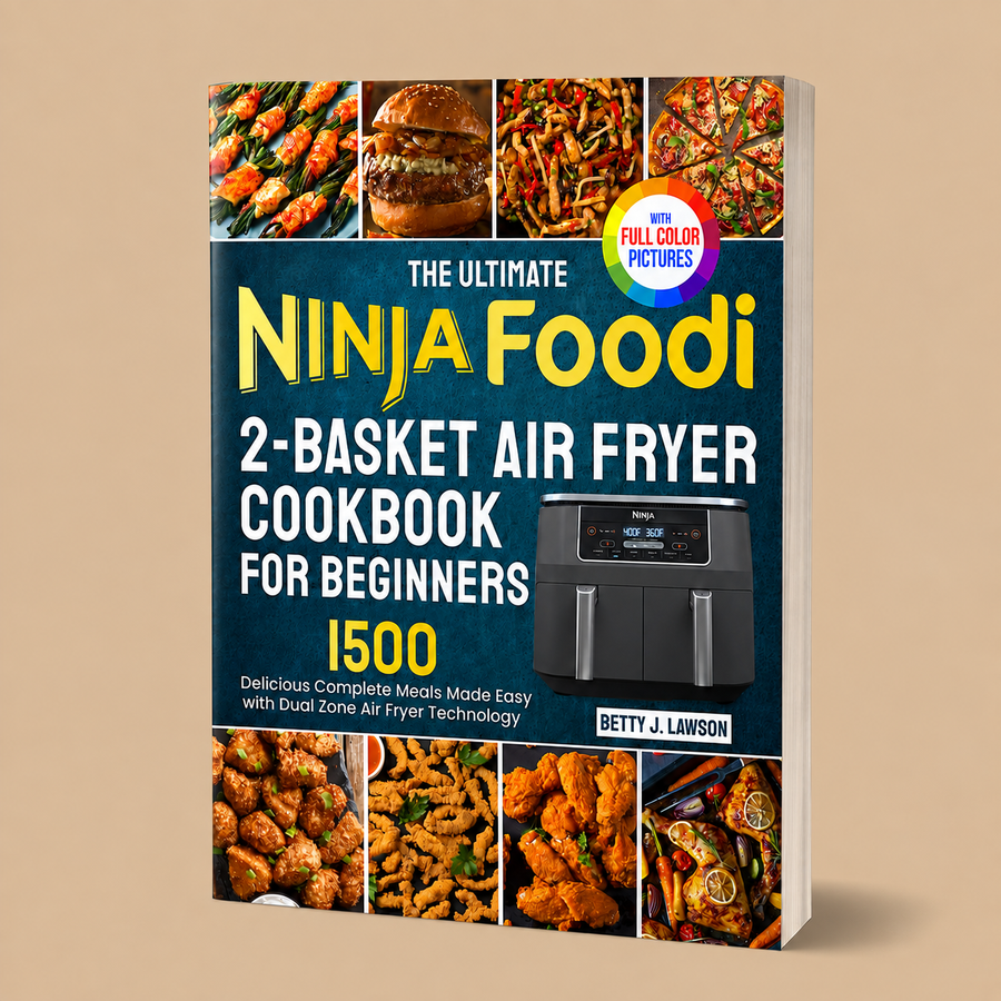 The Ultimate Ninja Foodi 2-Basket Air Fryer Cookbook for Beginners