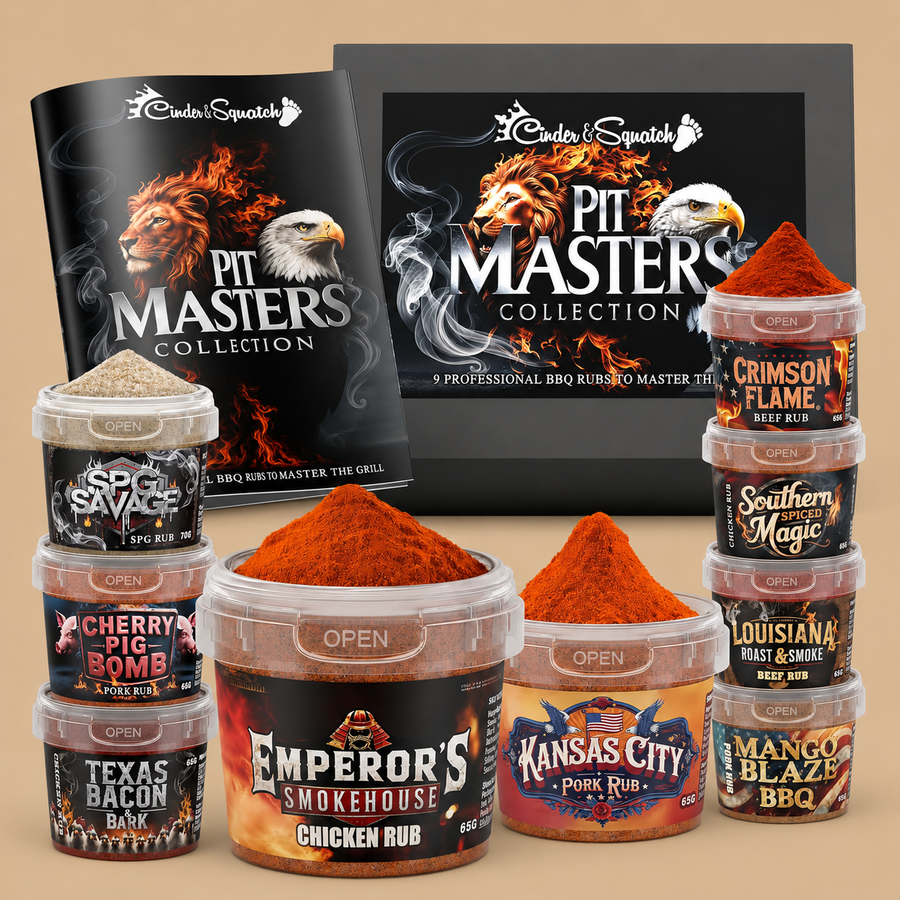 Cinder & Squatch Pit Masters BBQ Rubs - Set of 9