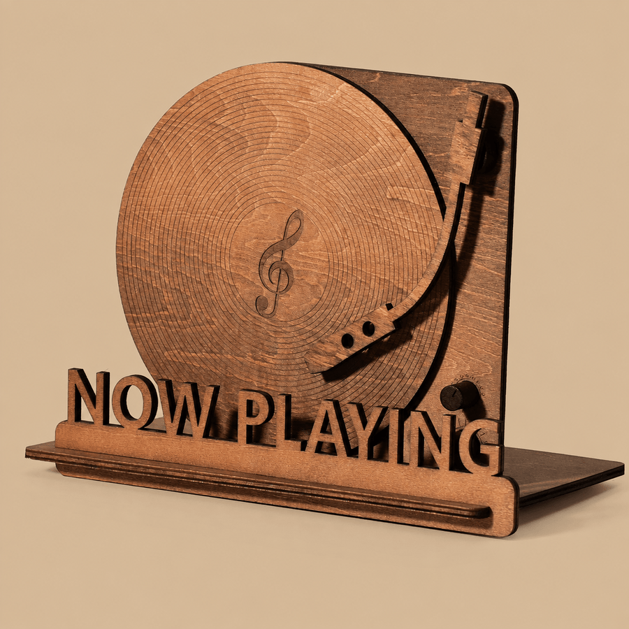 Now Playing Vinyl Record Stand