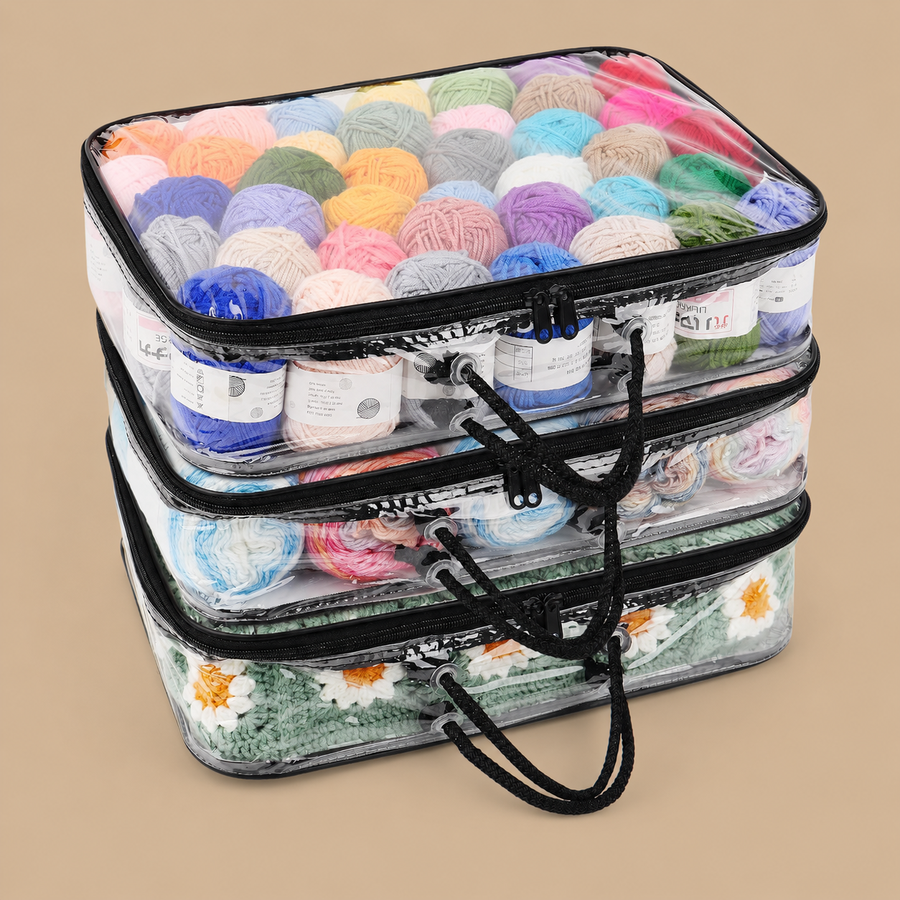 3 Layers Clear Yarn Storage Organiser