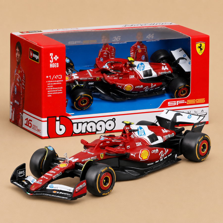 Bburago Ferrari SF-25 F1 2025 Miniature Car