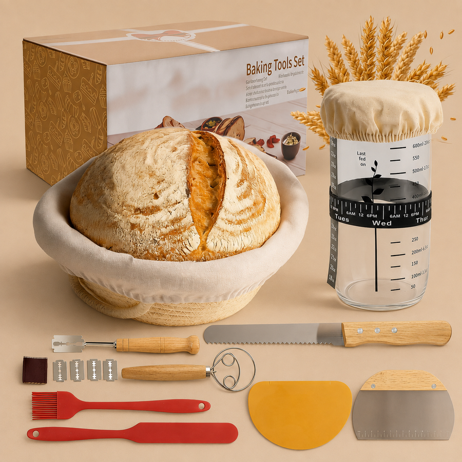 11-Pcs Sourdough Starter Kit