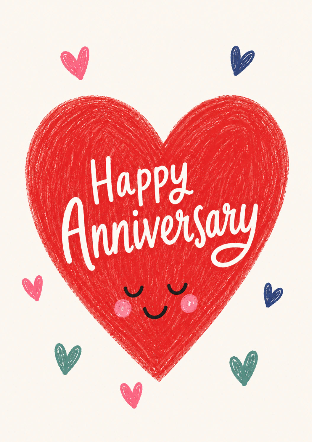 Anniversary - Personalised Card — with punch holes