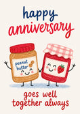 Load image into Gallery viewer, Anniversary - Personalised Card — with punch holes
