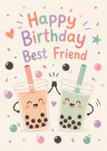 Load image into Gallery viewer, Birthdays - Personalised Card — with punch holes
