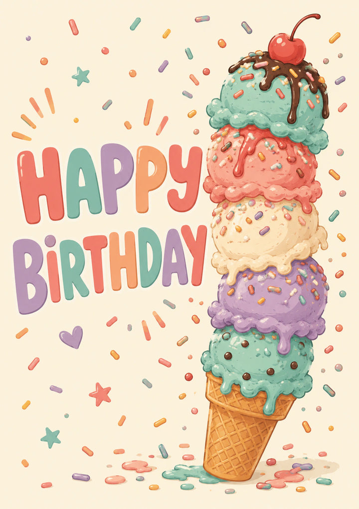 Birthdays - Personalised Card