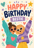 Load image into Gallery viewer, Birthdays - Personalised Card — with punch holes
