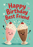 Load image into Gallery viewer, Birthdays - Personalised Card — with punch holes
