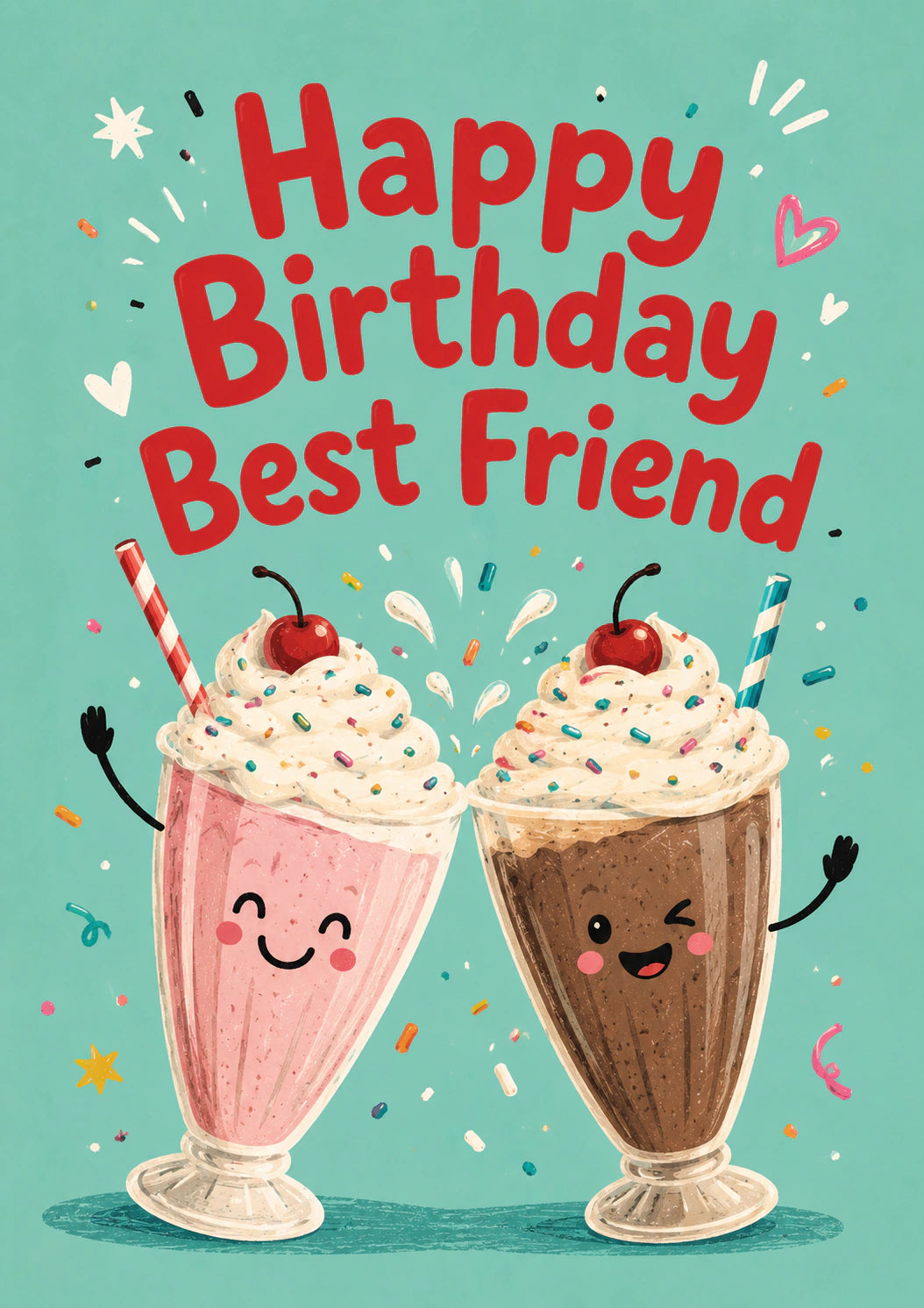 Birthdays - Personalised Card — with punch holes