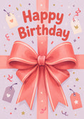 Load image into Gallery viewer, Birthdays - Personalised Card — with punch holes
