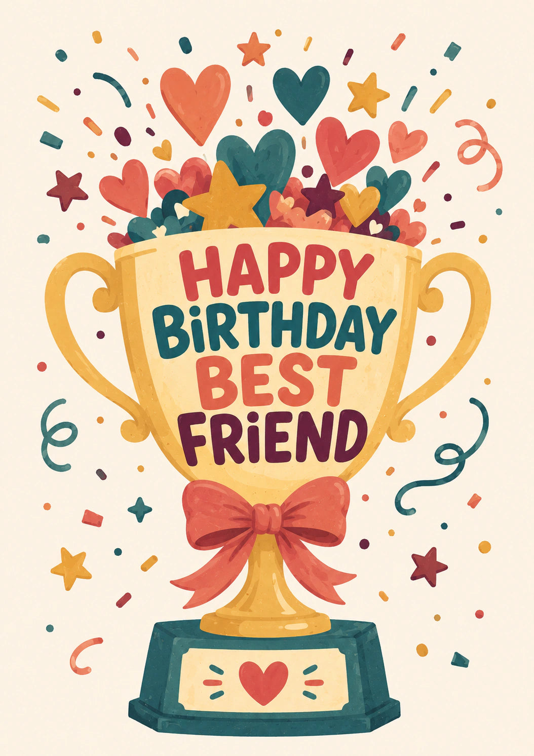 Birthdays - Personalised Card — with punch holes