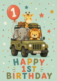 Load image into Gallery viewer, Birthdays - Personalised Card — with punch holes
