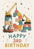 Load image into Gallery viewer, Birthdays - Personalised Card — with punch holes
