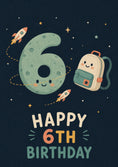 Load image into Gallery viewer, Birthdays - Personalised Card — with punch holes
