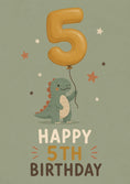 Load image into Gallery viewer, Birthdays - Personalised Card — with punch holes
