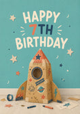 Load image into Gallery viewer, Birthdays - Personalised Card — with punch holes
