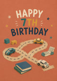 Load image into Gallery viewer, Birthdays - Personalised Card — with punch holes
