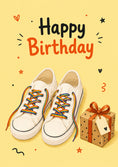 Load image into Gallery viewer, Birthdays - Personalised Card — with punch holes
