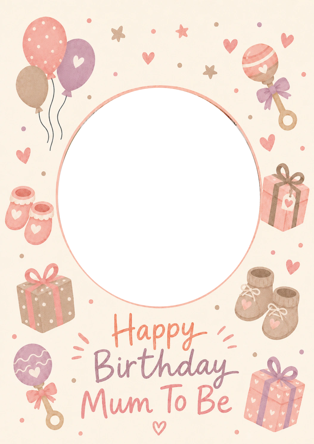 Birthdays - Personalised Card — with punch holes