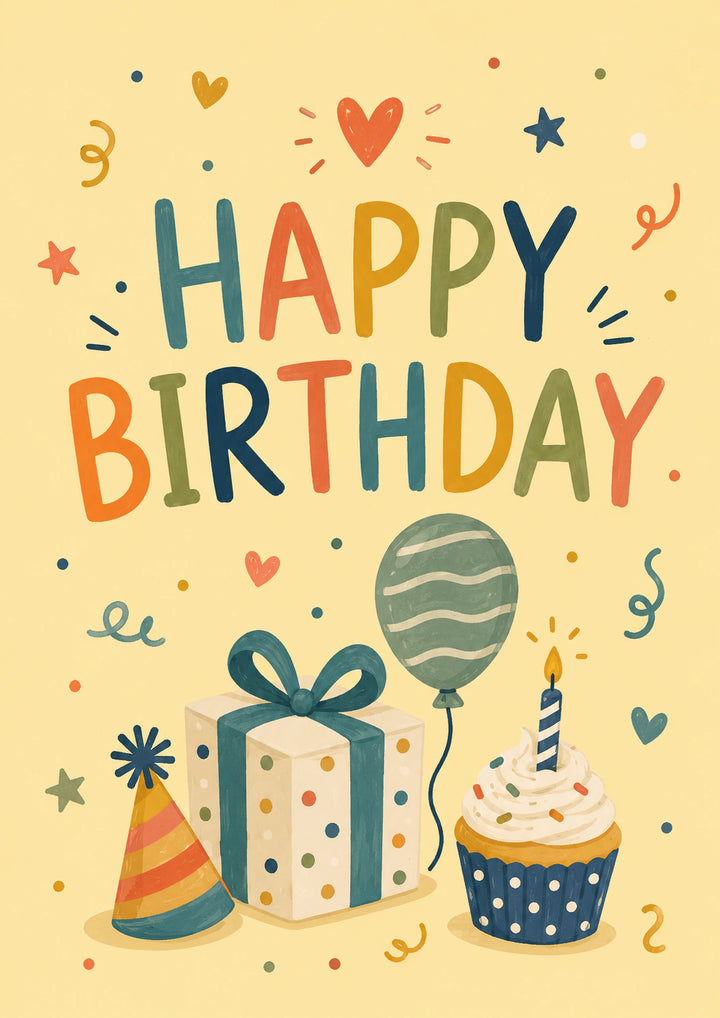 Birthdays - Personalised Card