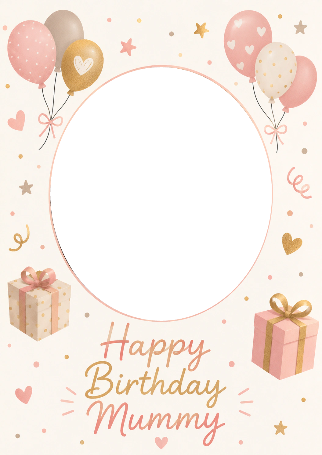 Birthdays - Personalised Card — with punch holes
