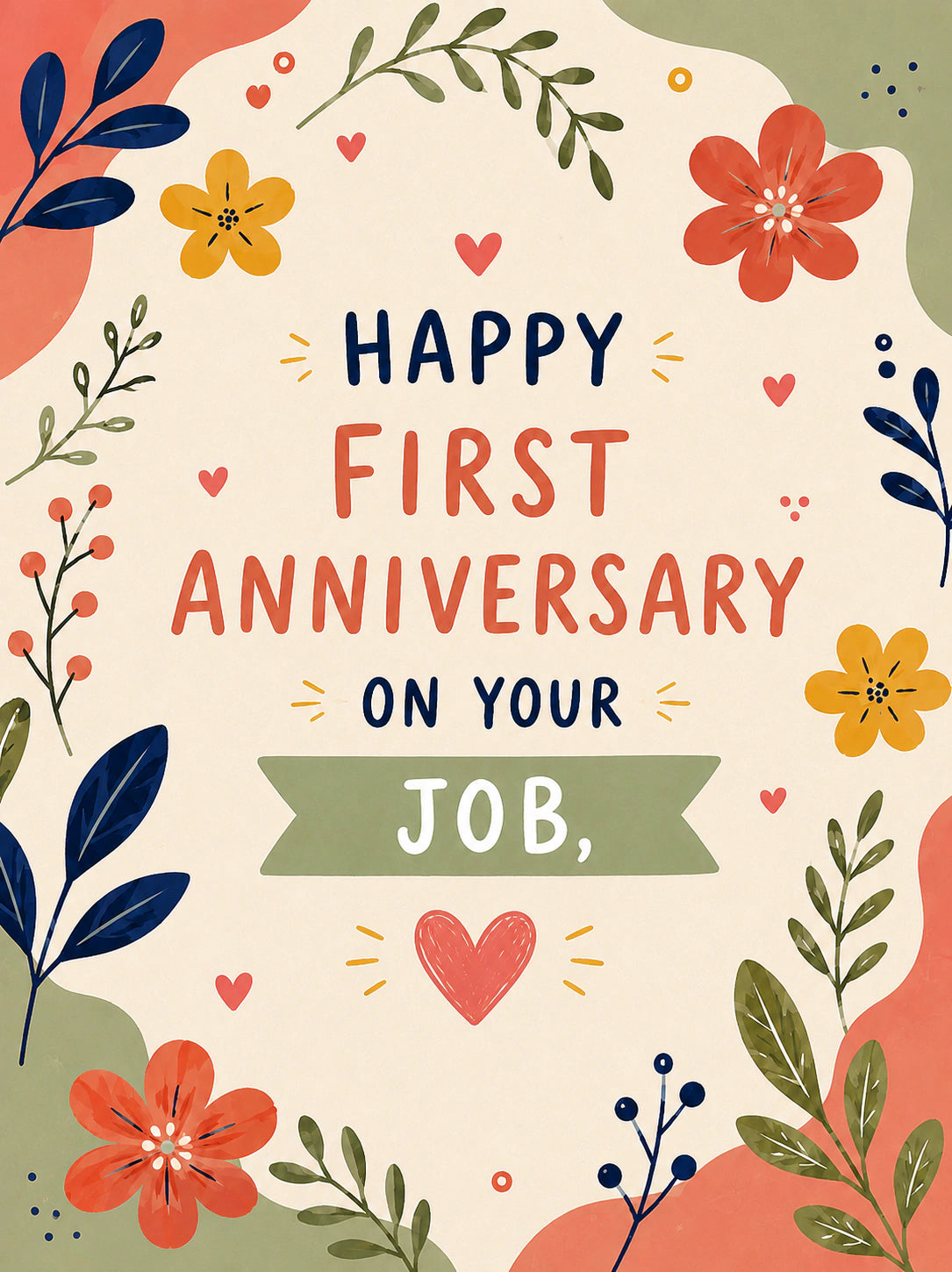 Anniversary - Personalised Card — with punch holes