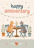 Load image into Gallery viewer, Anniversary - Personalised Card — with punch holes
