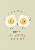 Load image into Gallery viewer, Anniversary - Personalised Card — with punch holes
