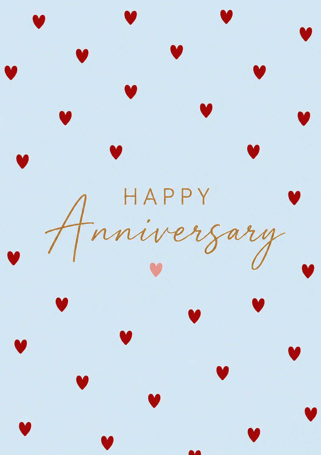 Anniversary - Personalised Card — with punch holes