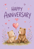 Load image into Gallery viewer, Anniversary - Personalised Card — with punch holes

