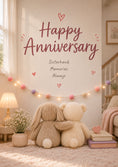 Load image into Gallery viewer, Anniversary - Personalised Card — with punch holes
