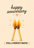 Load image into Gallery viewer, Anniversary - Personalised Card — with punch holes
