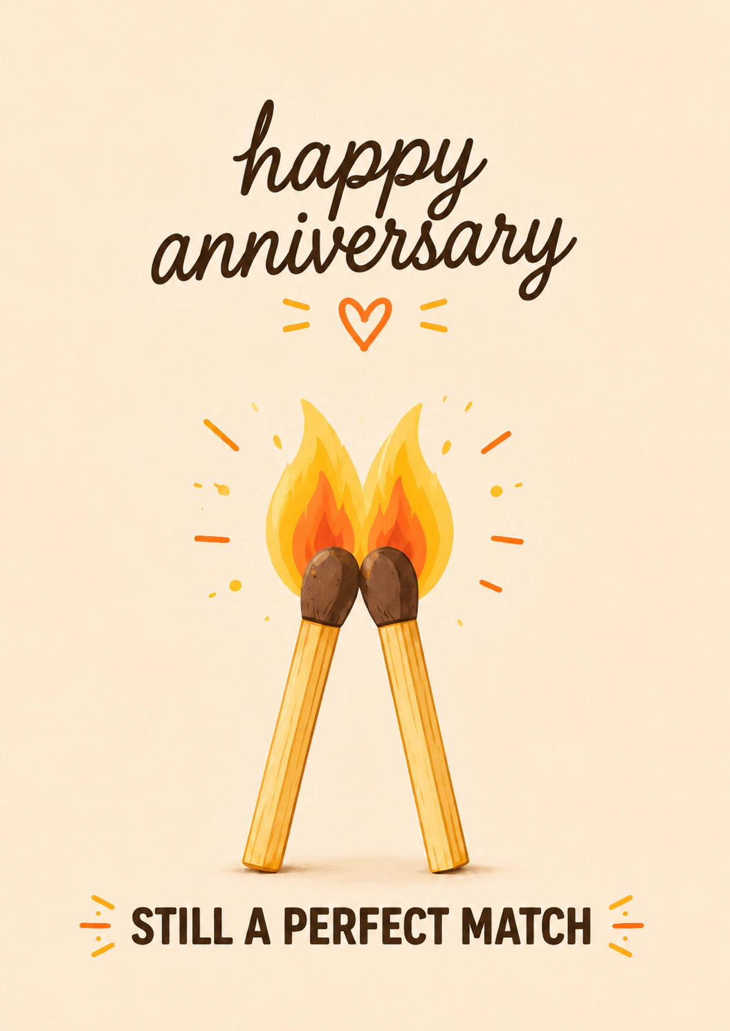 Anniversary - Personalised Card — with punch holes