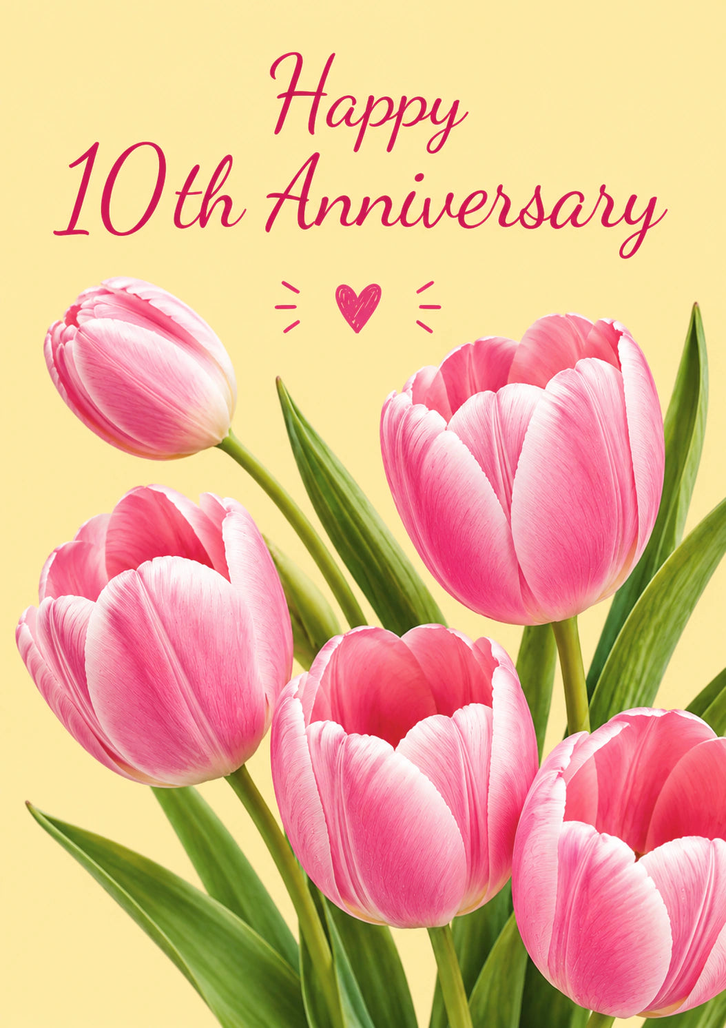 Anniversary - Personalised Card — with punch holes