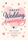 Load image into Gallery viewer, Anniversary - Personalised Card — with punch holes
