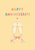 Load image into Gallery viewer, Champagne Toast Happy Anniversary Card for Him
