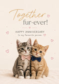 Load image into Gallery viewer, Funny Together Fur-Ever Kittens Anniversary Card
