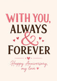 Load image into Gallery viewer, Anniversary - Personalised Card — with punch holes
