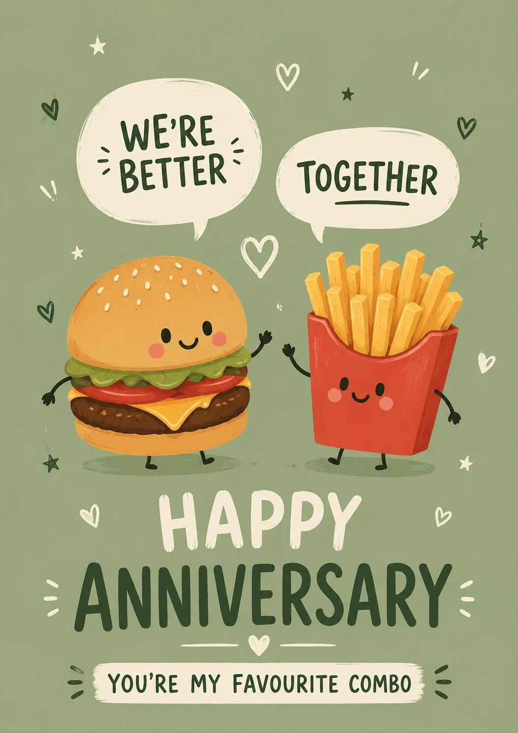 Anniversary - Personalised Card — with punch holes