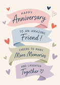 Load image into Gallery viewer, Anniversary - Personalised Card — with punch holes
