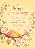 Load image into Gallery viewer, Anniversary - Personalised Card — with punch holes
